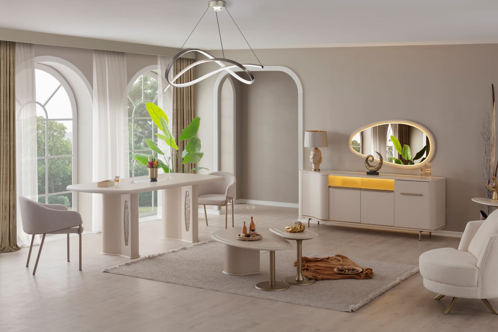 Lucian Yemek Odası Takımı