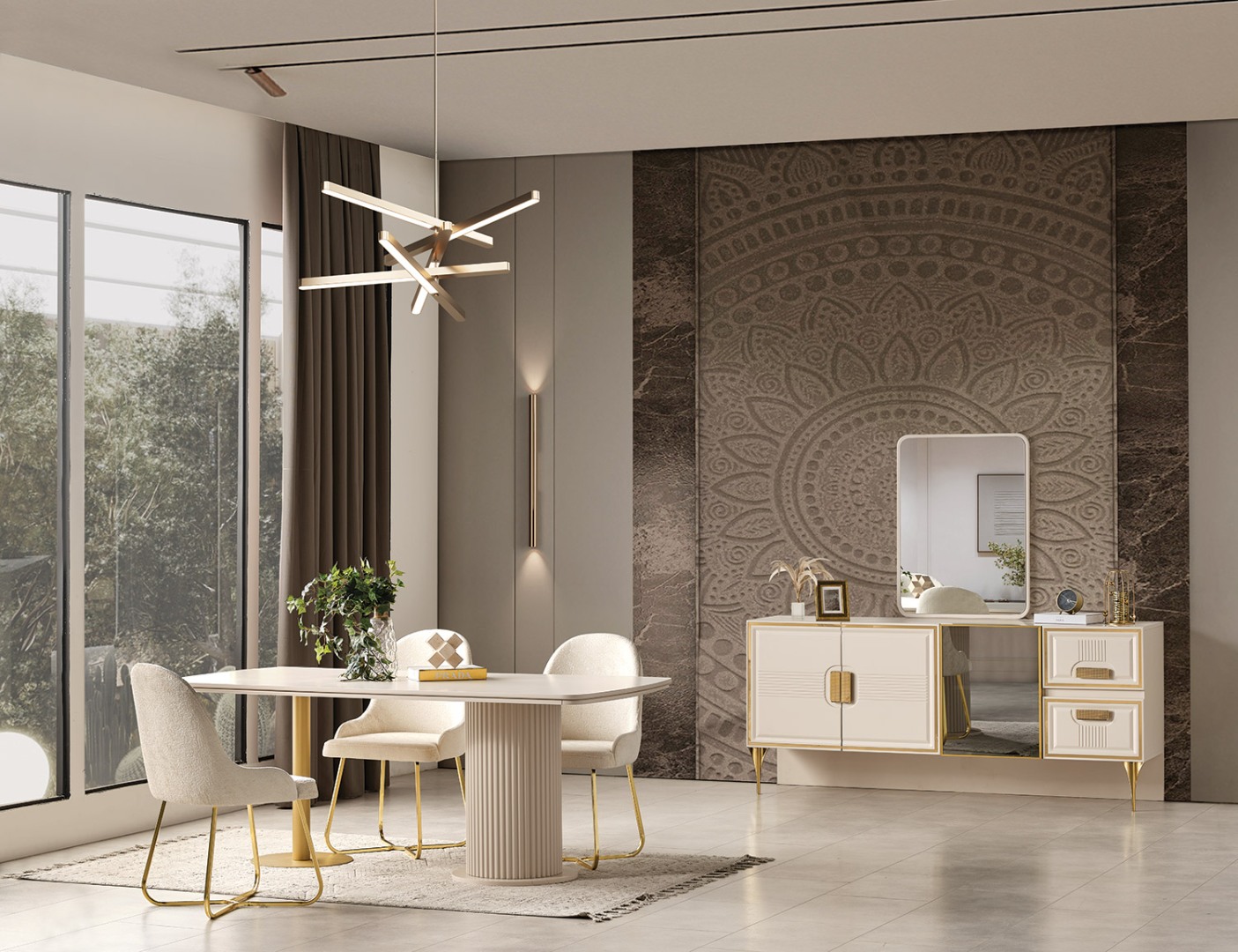 Cera Lux Yemek Odası Takımı
