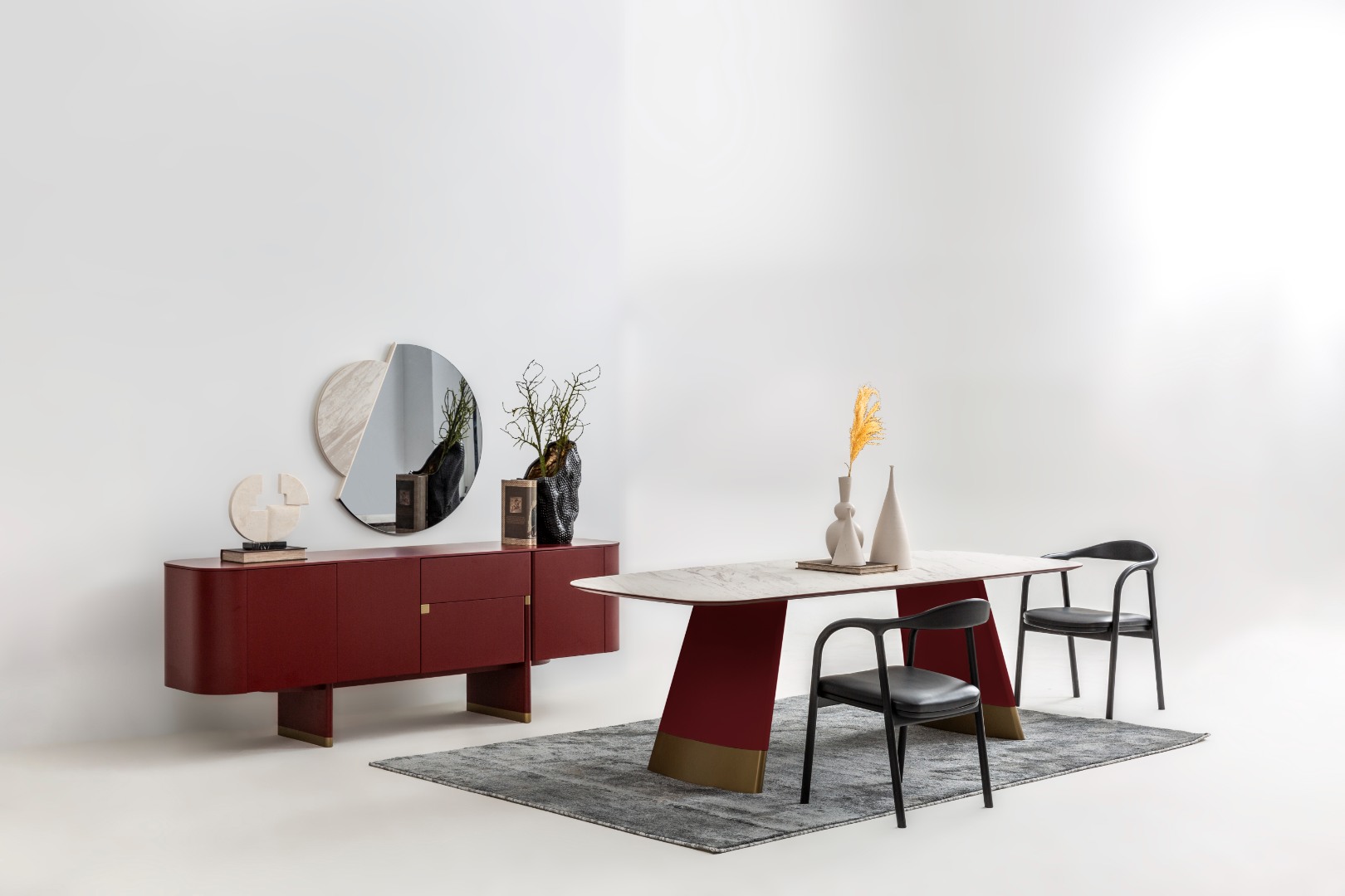 Andreas Yemek Odası Takımı (Bordo) — 2