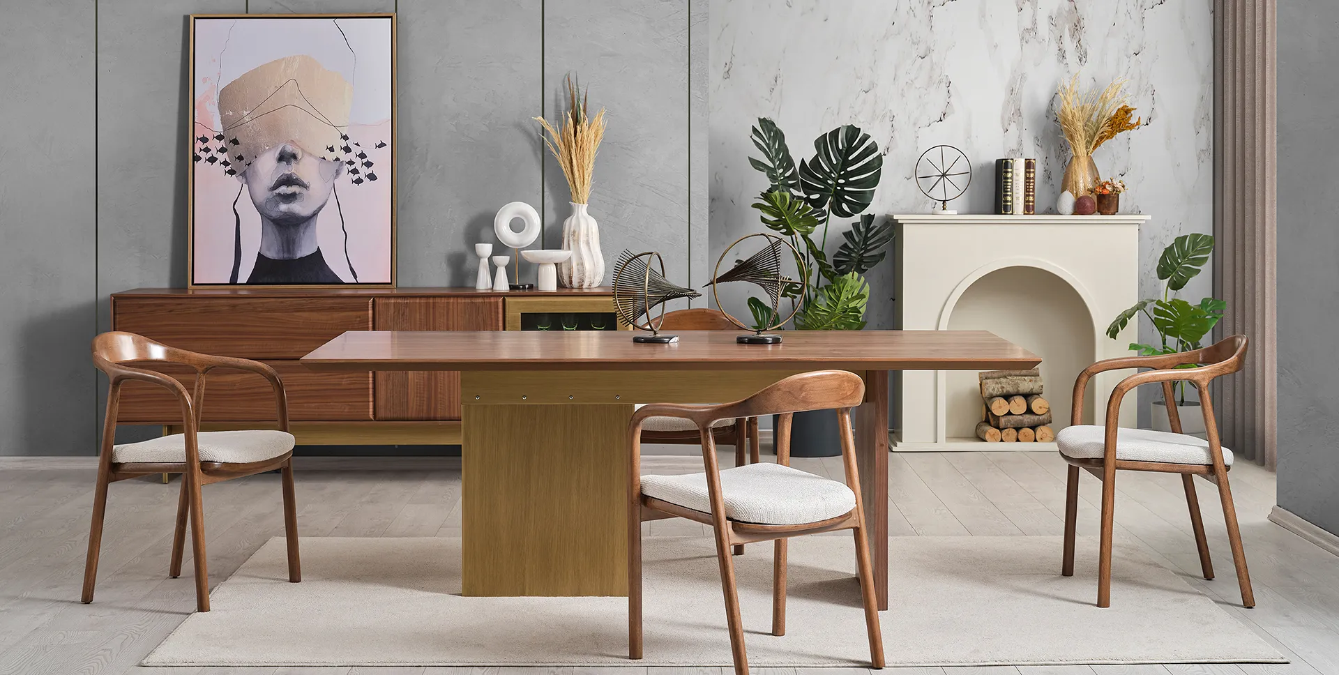Solid Yemek Odası Takımı — 7