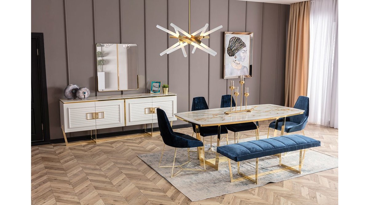 Gloria Modern Yemek Odası Takımı — 3