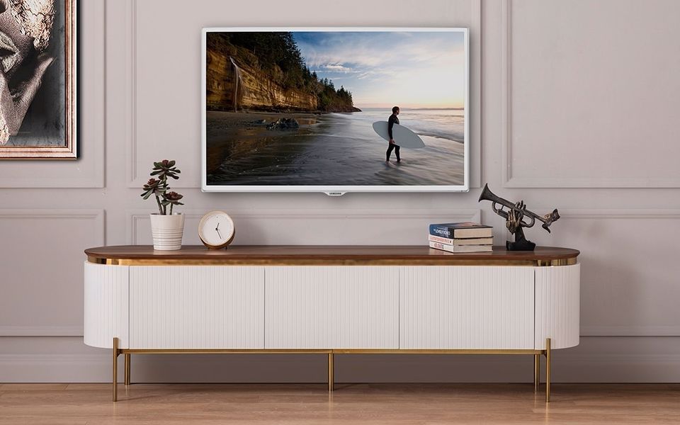 Tesla Ekru Tv Ünitesi