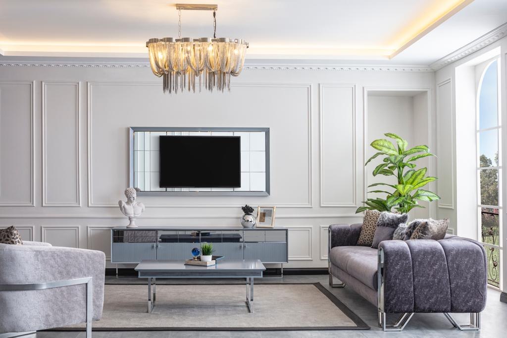 Solo Gümüş Sofa Set — 4
