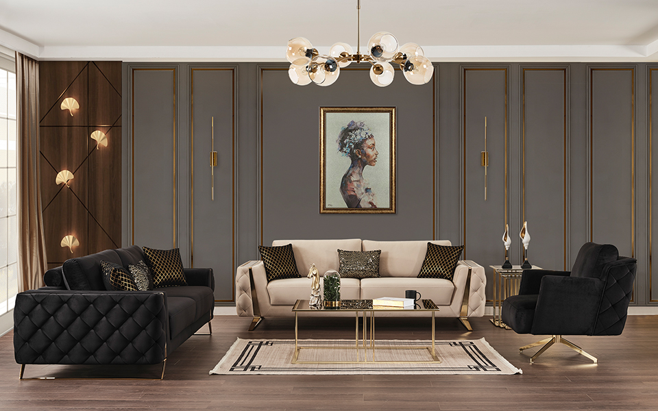 Picasso Gold Koltuk Takımı