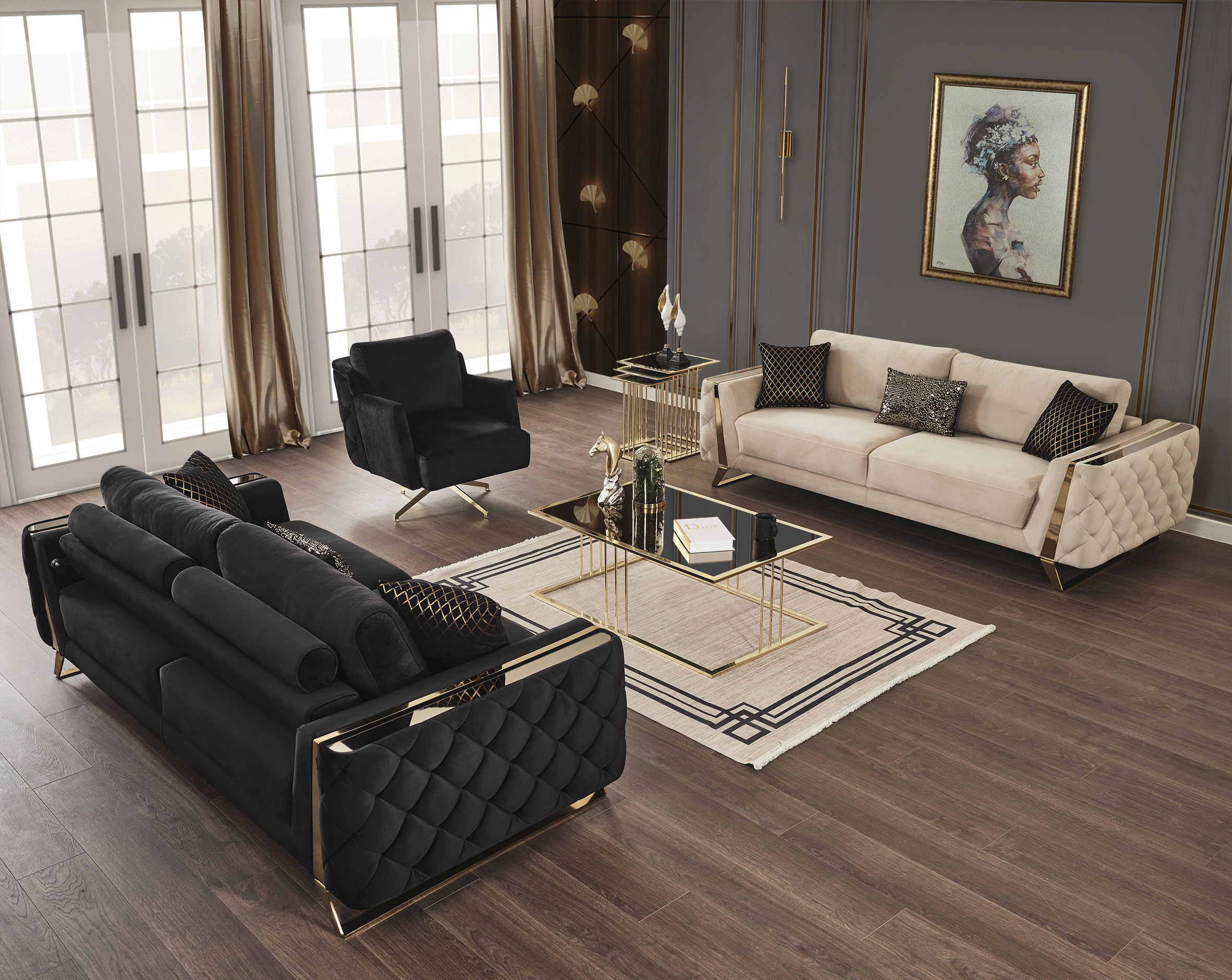 Picasso Gold Koltuk Takımı — 2