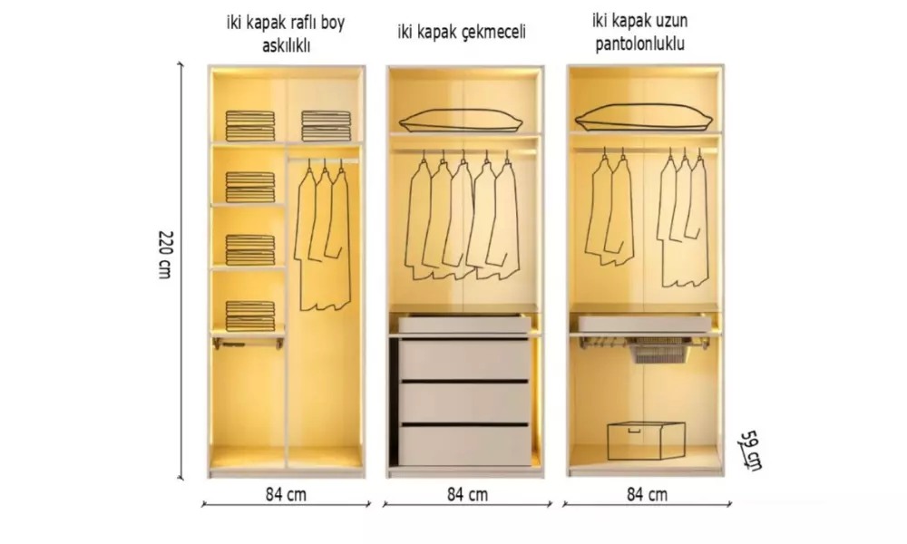 Esila 6 Kapaklı Yatak Odası Takımı — 2