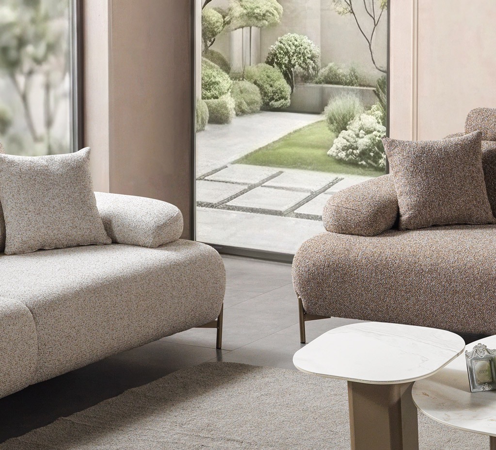 Linen Sofa Set — 9