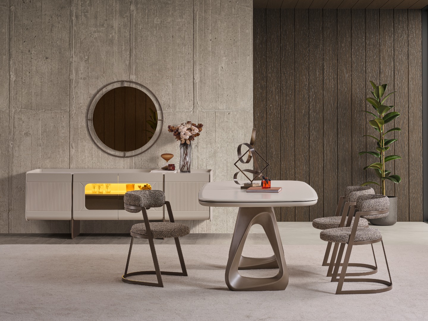 Luna Lux Yemek Odası Takımı — 10
