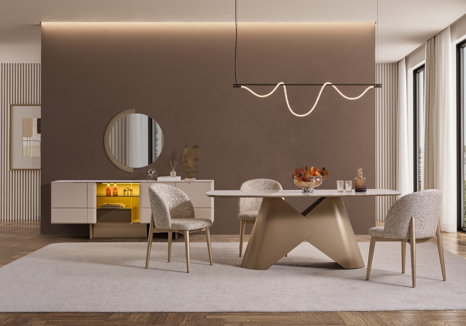 OSLO LUXURY YEMEK ODASI TAKIMI — 4