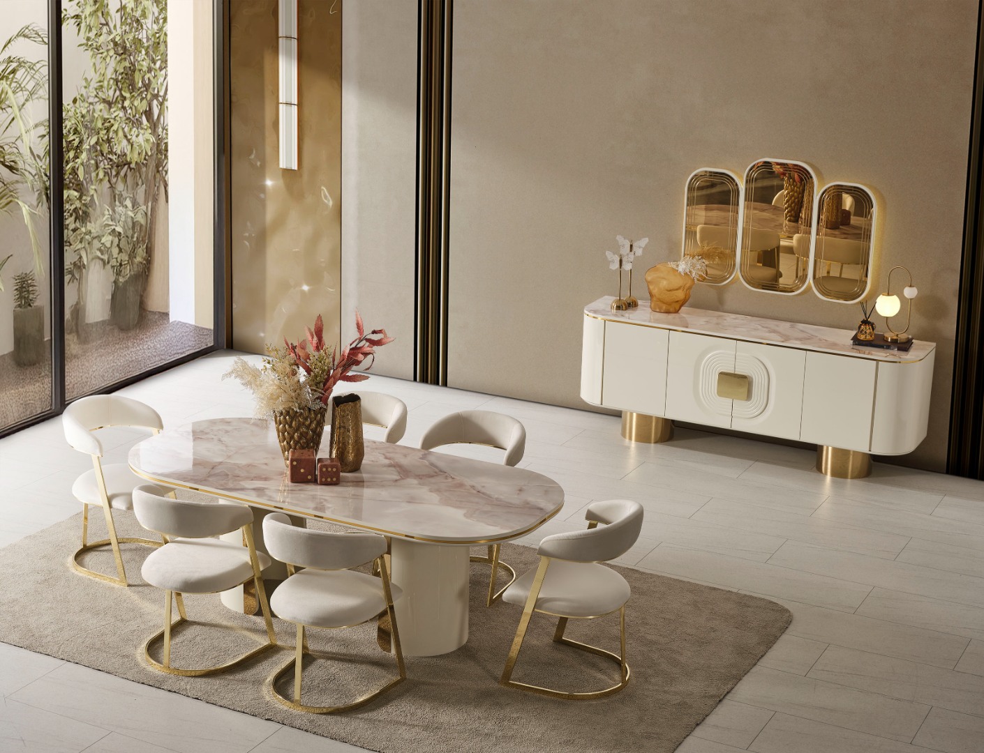 FARELLA LUXURY YEMEK ODASI TAKIMI — 2